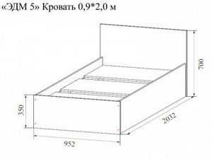 Спальный гарнитур Эдем-5 с угловым шкафом в Серове - serov.ok-mebel.com | фото 5