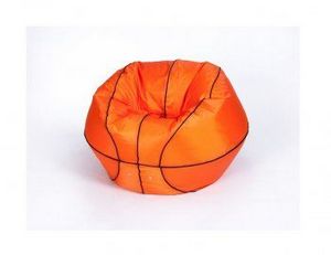 Кресло-мешок Баскетбольный мяч малый оранжево-черное в Серове - serov.ok-mebel.com | фото 2