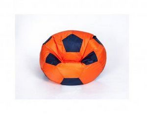 Кресло-мешок Мяч малый оранжево-черное в Серове - serov.ok-mebel.com | фото 1