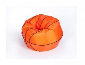 Кресло-мешок Баскетбольный мяч малый оранжево-черное в Серове - serov.ok-mebel.com | фото 3