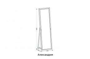 АЛЕКСАНДРИЯ-9.1 Зеркало напольное в Серове - serov.ok-mebel.com | фото 2