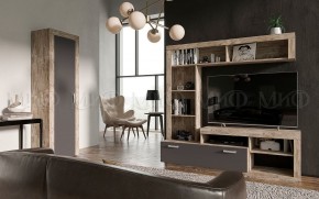 Ангара Шкаф 2-х створчатый (Графит/дуб юкон) в Серове - serov.ok-mebel.com | фото 3