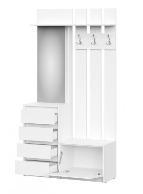 АЙДЕН Прихожая (модульная) белый в Серове - serov.ok-mebel.com | фото 2