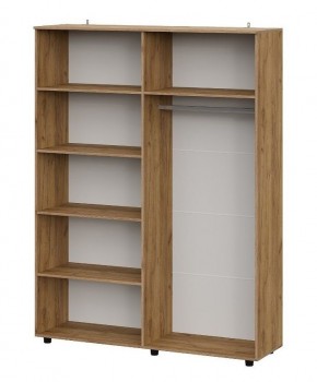 БАЙКАЛ Шкаф четырехстворчатый (Графит/Дуб золотой) в Серове - serov.ok-mebel.com | фото 2