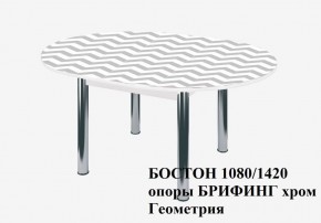 БОСТОН Стол круглый раздвижной 1080/1420 опоры Брифинг в Серове - serov.ok-mebel.com | фото