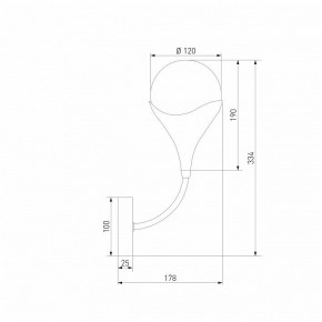 Бра Eurosvet Calyx 60168/1 латунь в Серове - serov.ok-mebel.com | фото 3