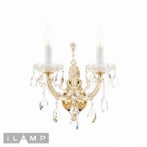 Бра iLamp Diamond W6071-2 GD+CL в Серове - serov.ok-mebel.com | фото 2