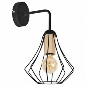 Бра Imex MD.9051 MD.9051-1-W-BK+WOOD в Серове - serov.ok-mebel.com | фото