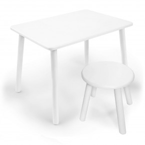 Детский комплект стол и табурет круглый Rolti Baby (белая столешница/белое сиденье/белые ножки) в Серове - serov.ok-mebel.com | фото