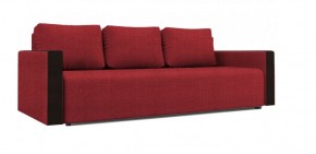 Диван Алиса 4 Shaggy RED - Teos Dark Brown в Серове - serov.ok-mebel.com | фото 1