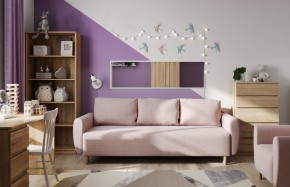 Диван-кровать Тулисия светло-розовый, ткань рогожка в Серове - serov.ok-mebel.com | фото 1