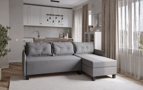 Диван-кровать угловой Киркас серый, ткань рогожка в Серове - serov.ok-mebel.com | фото 2