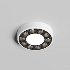 DK2440-WB Встраиваемый светильник DUAL 5+5 Вт, LED 4000K, IP 20, d90mm, белый/черный, алюминий/акрил в Серове - serov.ok-mebel.com | фото
