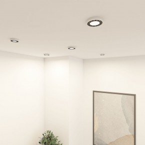DK2441-WB Встраиваемый светильник DUAL 9+9 Вт, LED 4000K, IP 20, d120mm, белый/черный, алюминий/акрил в Серове - serov.ok-mebel.com | фото 6
