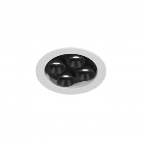 DK2510-WB Встраиваемый светильник SPACE со светодиодом d65 220V 8W 38° 4000К IP20 белый/черный алюминий в Серове - serov.ok-mebel.com | фото 4