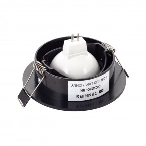 DK3020-BK Встраиваемый светильник, IP 20, 10 Вт, GU5.3, LED, черный, пластик в Серове - serov.ok-mebel.com | фото 3