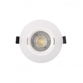 DK3020-WH Встраиваемый светильник, IP 20, 10 Вт, GU5.3, LED, белый, пластик в Серове - serov.ok-mebel.com | фото