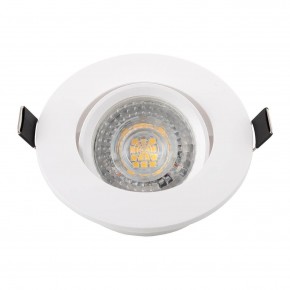 DK3020-WH Встраиваемый светильник, IP 20, 10 Вт, GU5.3, LED, белый, пластик в Серове - serov.ok-mebel.com | фото 4
