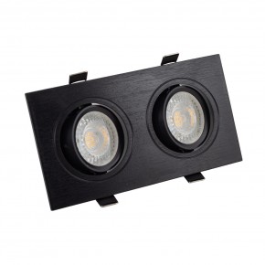 DK3022-BK Встраиваемый светильник, IP 20, 10 Вт, GU5.3, LED, черный, пластик в Серове - serov.ok-mebel.com | фото