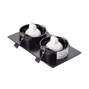 DK3022-BK Встраиваемый светильник, IP 20, 10 Вт, GU5.3, LED, черный, пластик в Серове - serov.ok-mebel.com | фото 3