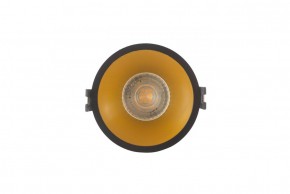 DK3026-BG Встраиваемый светильник, IP 20, 10 Вт, GU5.3, LED, черный/золотой, пластик в Серове - serov.ok-mebel.com | фото