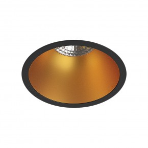 DK3026-BG Встраиваемый светильник, IP 20, 10 Вт, GU5.3, LED, черный/золотой, пластик в Серове - serov.ok-mebel.com | фото