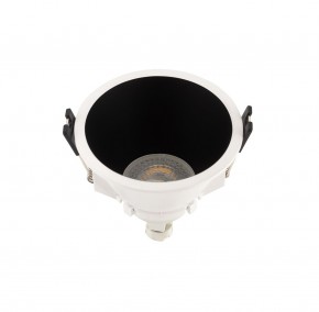 DK3026-WB Встраиваемый светильник, IP 20, 10 Вт, GU5.3, LED, белый/черный, пластик в Серове - serov.ok-mebel.com | фото 2