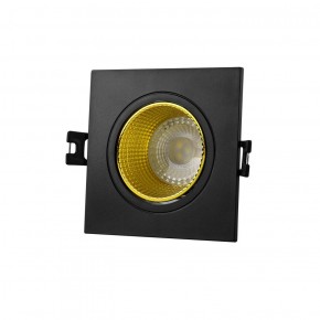 DK3071-BK+YE Встраиваемый светильник, IP 20, 10 Вт, GU5.3, LED, черный/желтый, пластик в Серове - serov.ok-mebel.com | фото