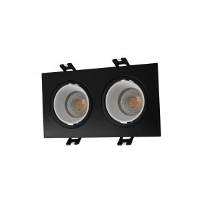 DK3072-BK+WH Встраиваемый светильник, IP 20, 10 Вт, GU5.3, LED, черный/белый, пластик в Серове - serov.ok-mebel.com | фото