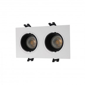 DK3072-WH+BK Встраиваемый светильник, IP 20, 10 Вт, GU5.3, LED, белый/черный, пластик в Серове - serov.ok-mebel.com | фото