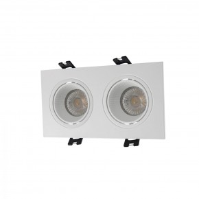 DK3072-WH Встраиваемый светильник, IP 20, 10 Вт, GU5.3, LED, белый/белый, пластик в Серове - serov.ok-mebel.com | фото