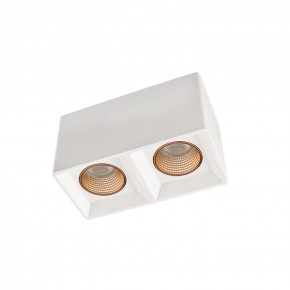 DK3085-WH+BR Светильник накладной IP 20, 10 Вт, GU5.3, LED, белый/бронзовый, пластик в Серове - serov.ok-mebel.com | фото