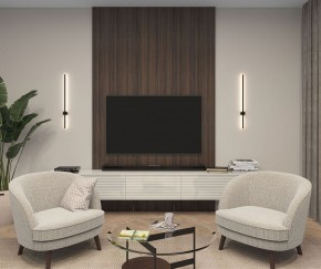 DK5012-BK Бра 800 мм, 3000К, IP20, 7 Вт, черный, алюминий в Серове - serov.ok-mebel.com | фото 5