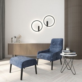 DK5035-BK Бра ROUND со светодиодом, IP20, 24W, 3000/4000/6500K, черный, алюминий в Серове - serov.ok-mebel.com | фото 8