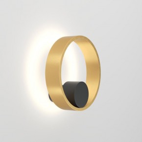 DK5060-BK+SG Бра ORBIT, IP20, 3000К, LED, 10 Вт, черный + сатинированное золото, алюминий в Серове - serov.ok-mebel.com | фото