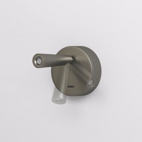 DK5072-DN Бра SHINE WALL со светодиодом, D104*H68, IP20, 3000К, 3W, RA?90, темный никель, алюминий в Серове - serov.ok-mebel.com | фото 3