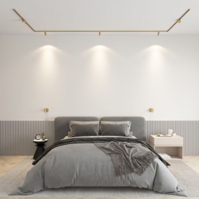 DK5072-SB Бра SHINE WALL со светодиодом, D104*H68, IP20, 3000К, 3W, RA?90, сатинированная латунь, алюминий в Серове - serov.ok-mebel.com | фото 4
