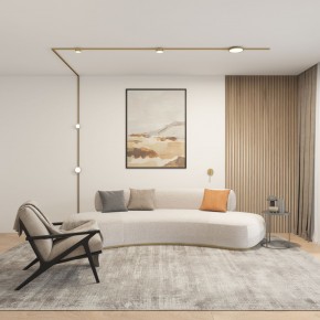 DK5072-SB Бра SHINE WALL со светодиодом, D104*H68, IP20, 3000К, 3W, RA?90, сатинированная латунь, алюминий в Серове - serov.ok-mebel.com | фото 5