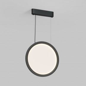 DK6604-BK Подвесной вертикальный светильник Veil со светодиодом H1500 d450 220V 36W 3000-6000K IP20 черный алюминий в Серове - serov.ok-mebel.com | фото