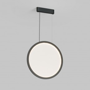 DK6606-BK Подвесной вертикальный светильник Veil со светодиодом H1700 d600 220V 48W 3000-6000K IP20 черный алюминий в Серове - serov.ok-mebel.com | фото
