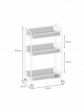 Э 322 С Этажерка "Ладья 2К" Серый в Серове - serov.ok-mebel.com | фото 2