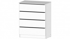 ЭЛЕГАНТ Комод 4 ящика (белый) в Серове - serov.ok-mebel.com | фото
