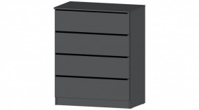 ЭЛЕГАНТ Комод 4 ящика (графит) в Серове - serov.ok-mebel.com | фото