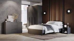 ЭЛЕГАНТ Спальный гарнитур (модульный) графит в Серове - serov.ok-mebel.com | фото
