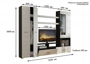 Гостиная Альфа МДФ (Венге/Белый глянец) в Серове - serov.ok-mebel.com | фото 3