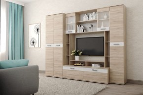 Гостиная Белла (Дуб Сонома/Белый глянец) в Серове - serov.ok-mebel.com | фото