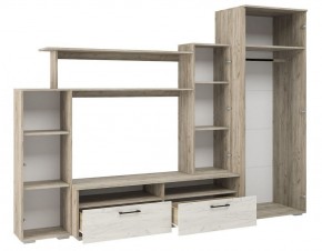 Гостиная Эмма (Дуб Крафт серый/белый) в Серове - serov.ok-mebel.com | фото 3