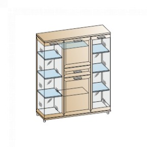 Гостиная Мелисса Композиция 6 (Гикори Джексон светлый) в Серове - serov.ok-mebel.com | фото 2