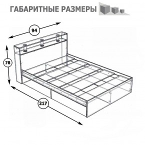 Камелия Кровать 0900, цвет белый, ШхГхВ 93,5х217х78,2 см., сп.м. 900х2000 мм., без матраса, основание есть в Серове - serov.ok-mebel.com | фото 3