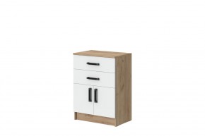 Комод Эконом (Дуб крафт золотой/Белый текстурный) в Серове - serov.ok-mebel.com | фото